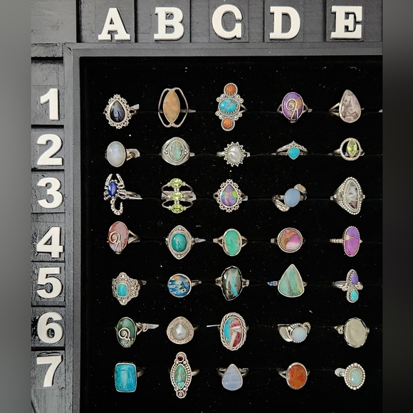 NEW Size 7.5 Genuine Sterling Silver Rings - Picture 1 of 8